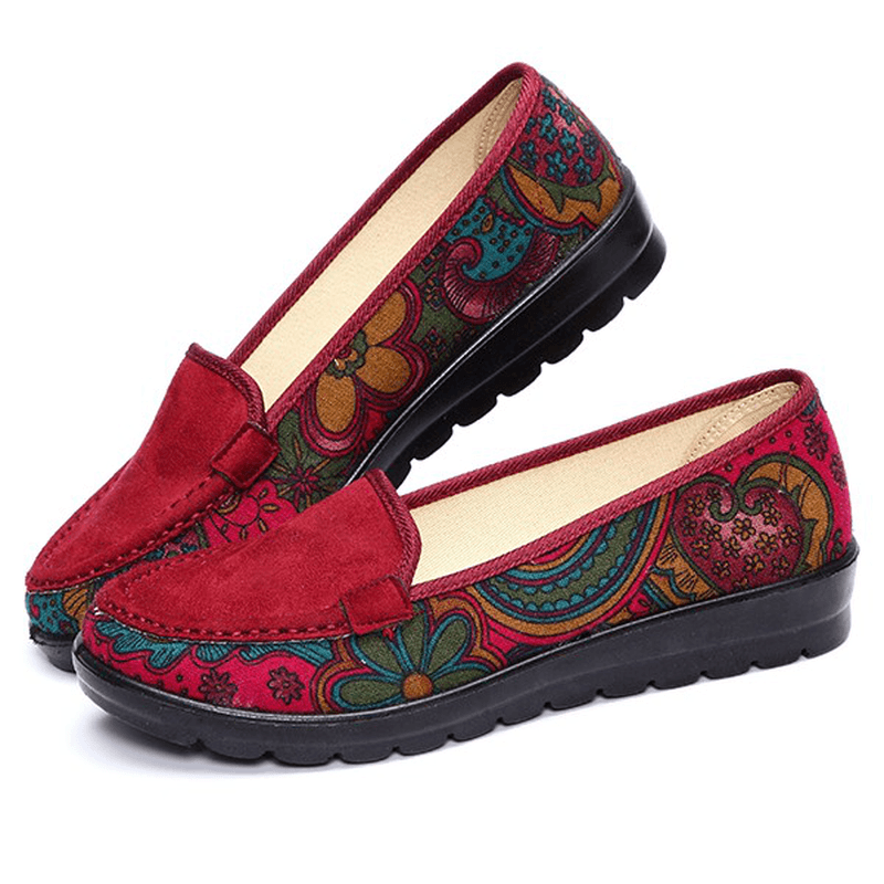 Big Size Women Casual Flat Loafers Slip-On Breathable Shoes Soft Sole Shoes - MRSLM