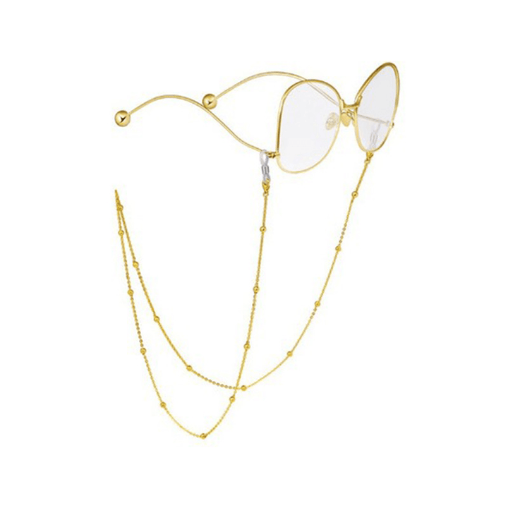 Hot Selling European and American Masks Metal Chain Glasses - MRSLM