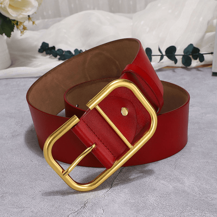 EAM-PU Leather Belt with Large Slit Buckle - MRSLM