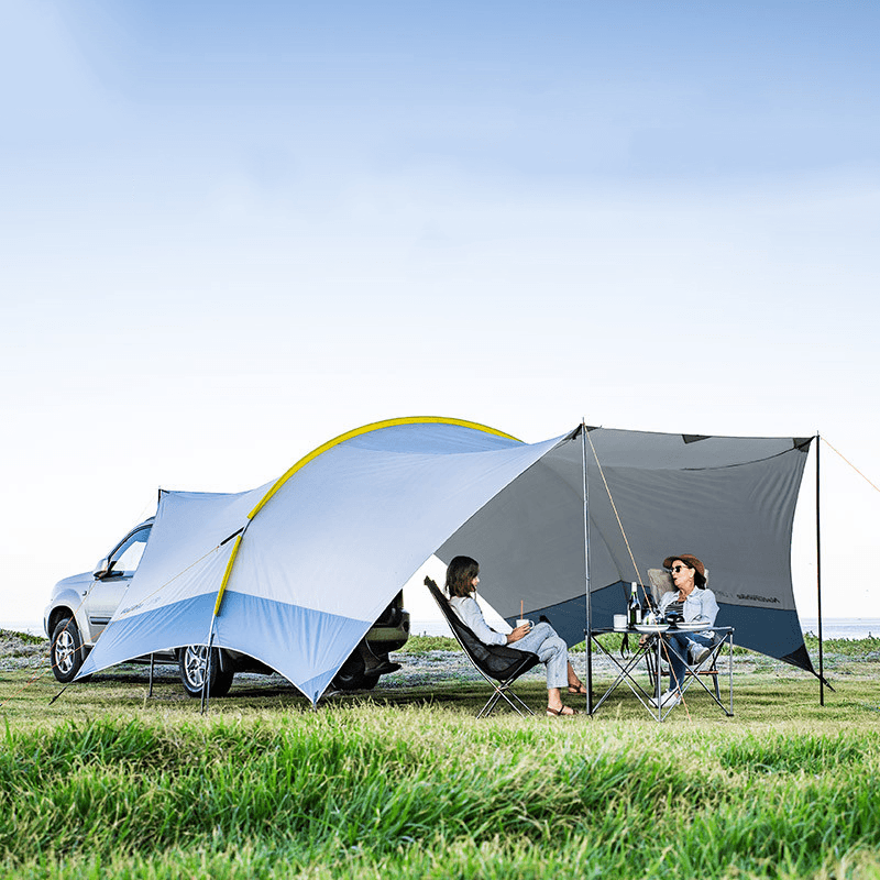Naturehike Camping Canopy Tarp Shelter Set 150D Oxford Cloth Folding Waterproof Windproof Uv-Proof Family Tent Curtains Awning Outdoor Travel - MRSLM
