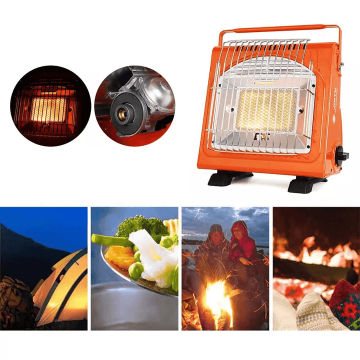 Multi-Purpose Winter Heater Portable Gas Heater Outdoors Hiking Camping Picnic Cooker Stove Fishing Iron Heater - MRSLM