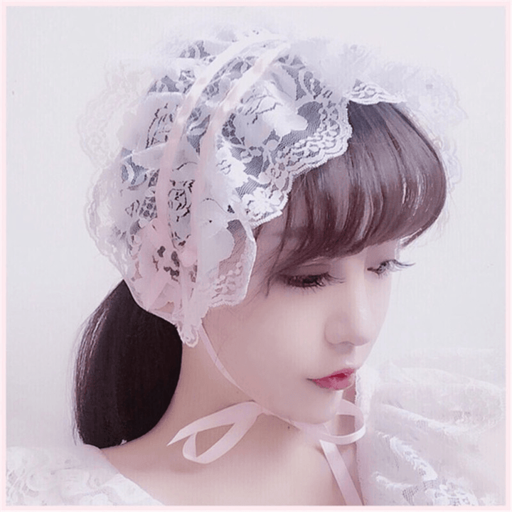 Hand-Made Retro Girly Doll Lace Headband - MRSLM