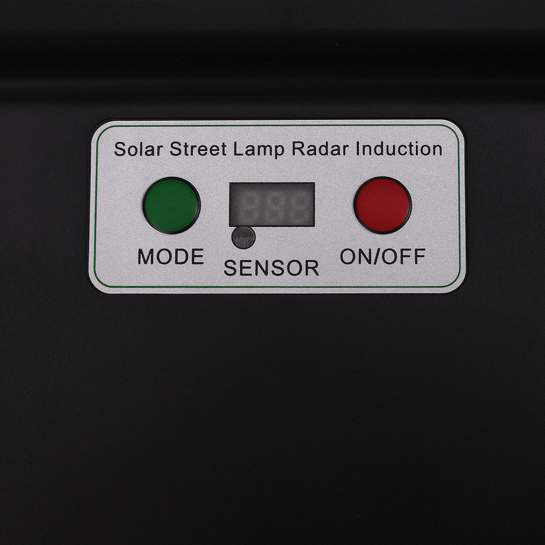 Led Street Light Radar Induction + Digital Display + Remote Control 144LED - MRSLM