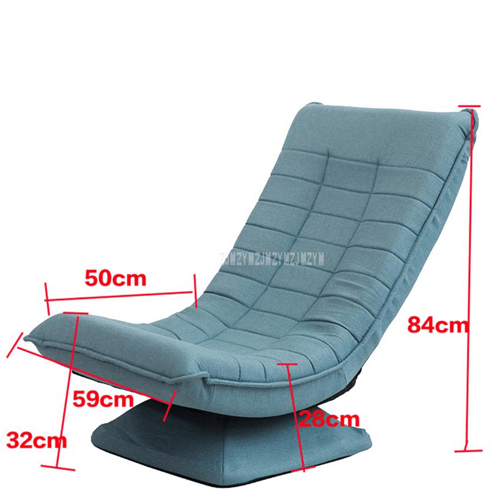 360 Degree Rotatable Adjustable Sofa Lazy Chaise Lounge Chair Reading Living Room Bedroom Foldable Soft Leisure - MRSLM