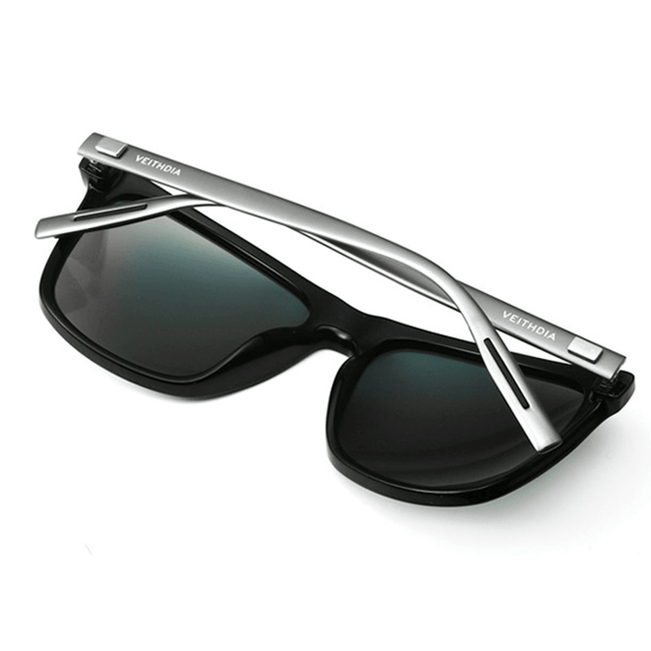 Men Vintage UV400 Polarized Sunglasses Square Frame Outdooors Driving Glasses - MRSLM