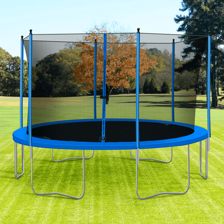 [USA Direct] 13FT Trampoline Jumping Bed Bungee Fitness Equipment with Safety Protective Net Max Load 330Lbs - MRSLM