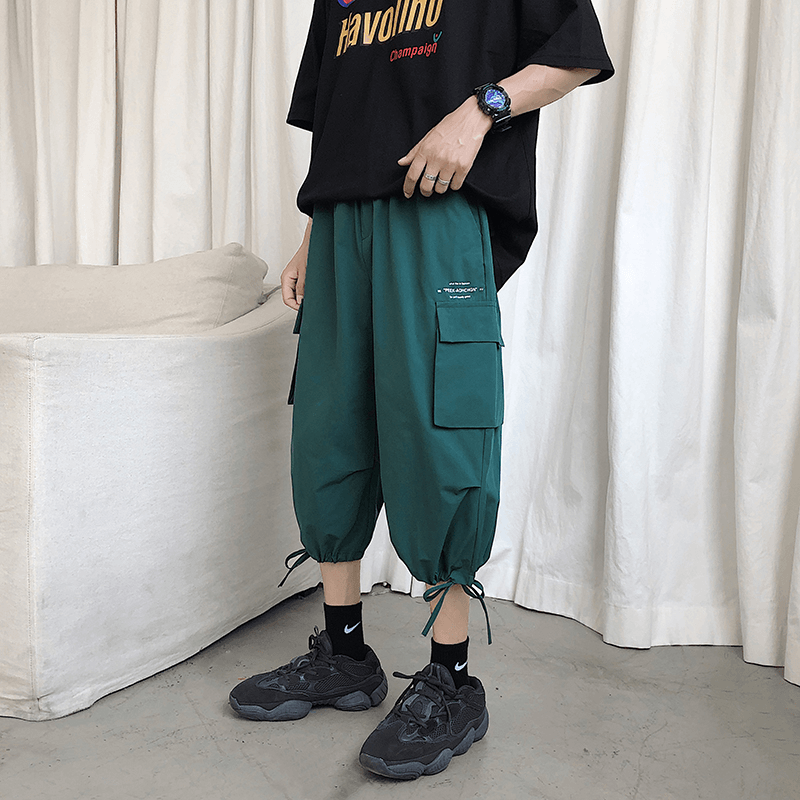 men's cropped cargo pants, view 3 - MRSLM