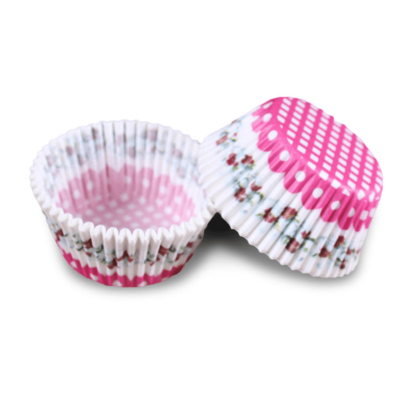 Honana Colorful Cupcake Paper Cake Liner Baking Muffin Box Cup Party Tray Cake Mold Decorating Tools Cupcake Paper Thicken Baking Cups Muffin Cupcake Liners 100Pcs Colorful Cupcake Liner Wedding Tool - MRSLM