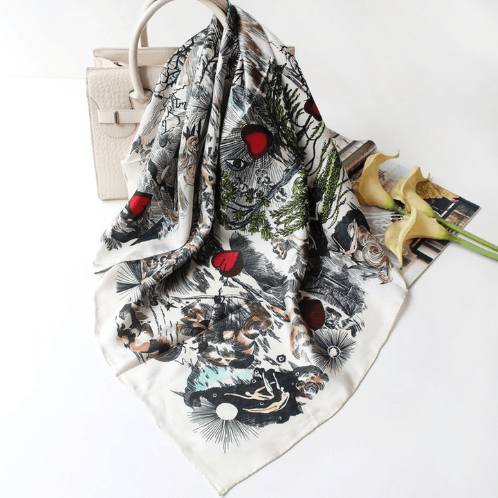 Sweet Temperament Silk Scarf Women - MRSLM