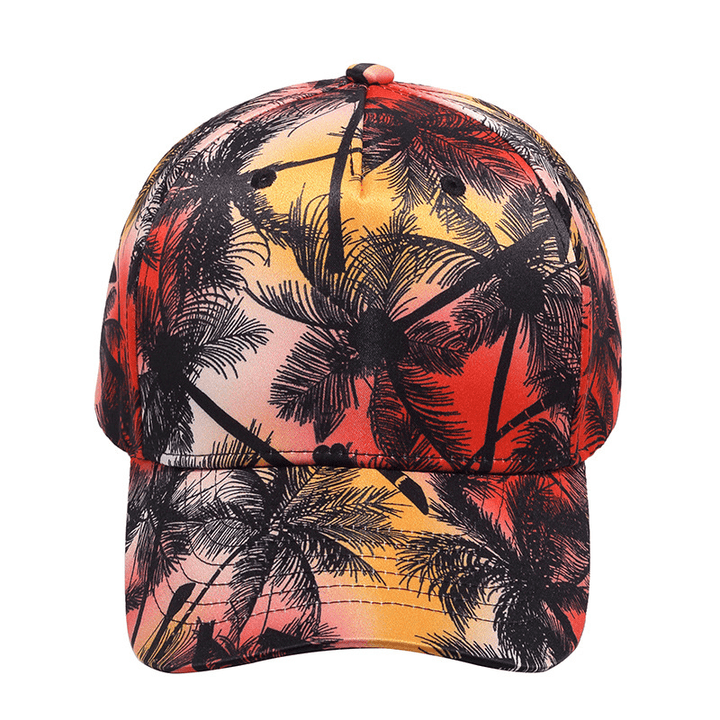 Printed Coconut Pattern Curved Cap - MRSLM