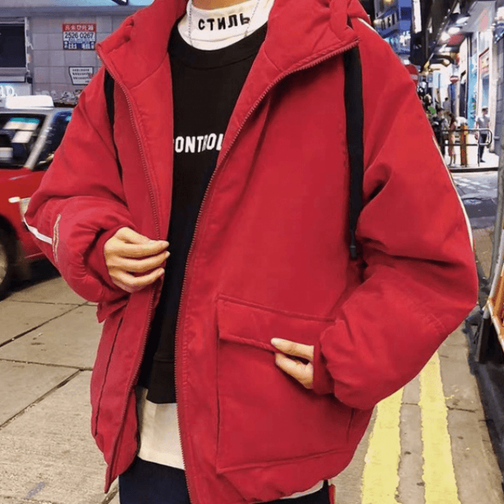 Loose Trend Thickened Padded Jacket Bread Clothes Youth Padded Jacket Men - MRSLM