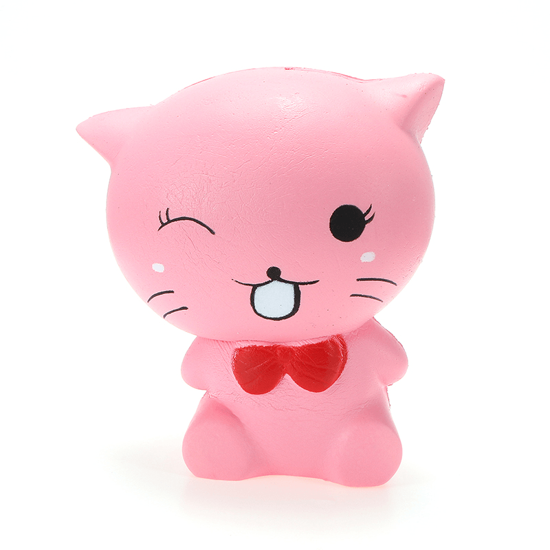 Squishy Cat Kitten 12Cm Soft Slow Rising Animals Cartoon Collection Gift Decor Toy - MRSLM