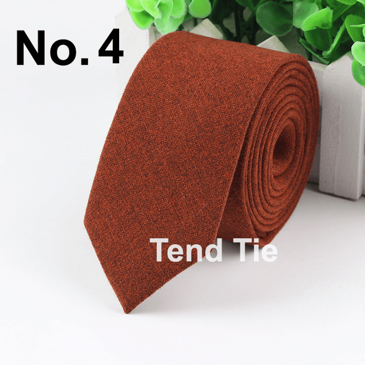 Men'S Tie New Ultra-Narrow Wool Elegant Atmosphere - MRSLM