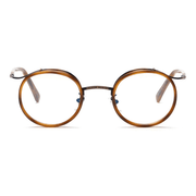 retro round flat mirror glasses, view 4 - MRSLM