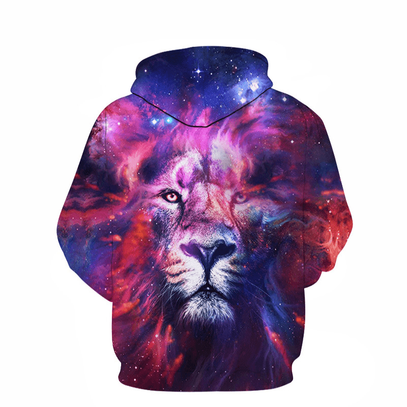 Digital Print Hoodie Long Sleeve Couple Sweatshirt - MRSLM