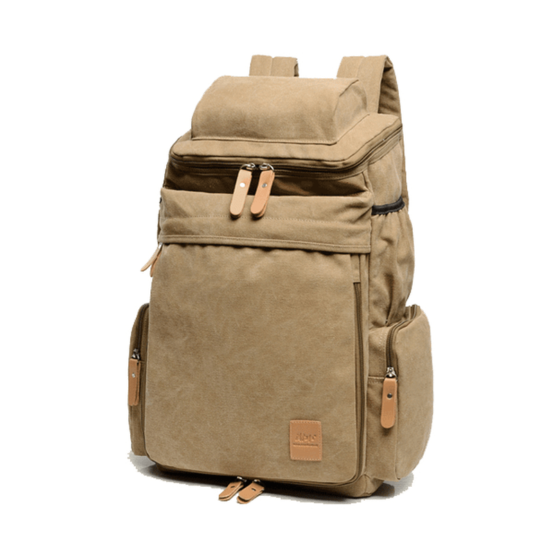 Men Women Large Capacity School Laptop Backpack Canvas Casual Backpack - MRSLM