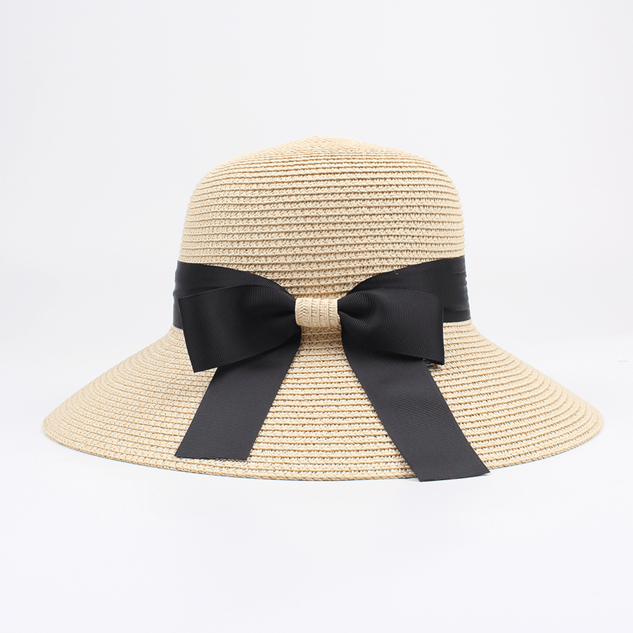 Women Summer Outdoor Travel Foldable Straw Hat - MRSLM