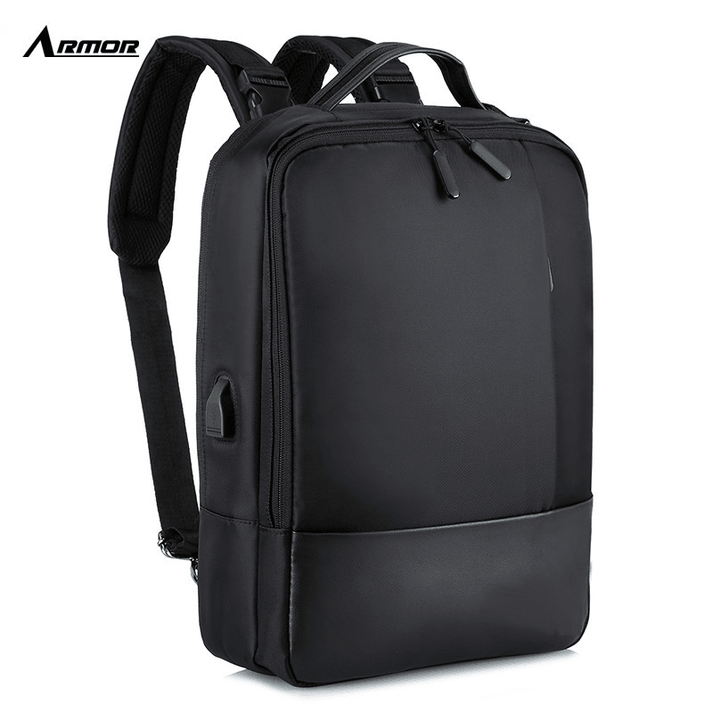 Men New Multifunctional Backpack Shoulder Bag Business Bag with USB Charging Port - MRSLM