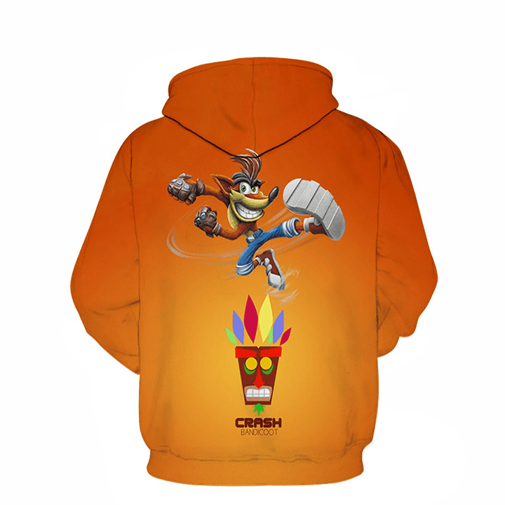 Cartoon 3D Digital Printing Loose Couple Hooded Sweater - MRSLM