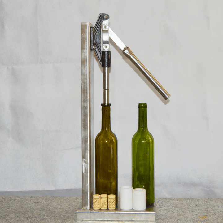 Stainless Steel Manual Bottle Corking Machine Home Brew Wine Bottle Cap Pressing Machine - MRSLM