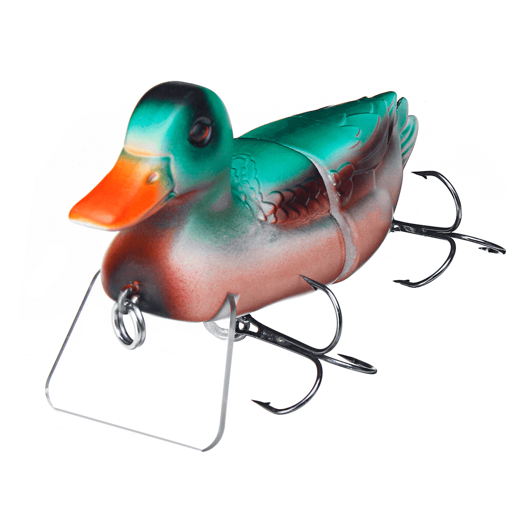 ZANLURE 1PC 15CM 90G Floating Duck Shape Fishing Lure with Hook Topwater Soft Bait Fishing Tackle - MRSLM