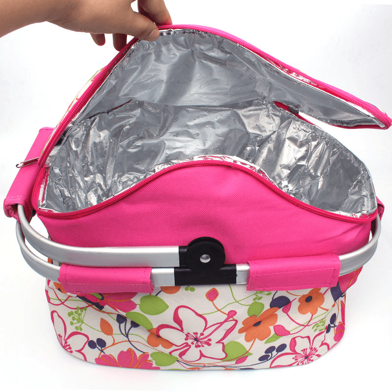20L Outdoor Pinic Insulation Bag BBQ Lunch Food Storage Ice Pack Pouch Thermal Fresh Preservation - MRSLM