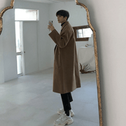 men's mid-length double-breasted coat, view 3 - MRSLM