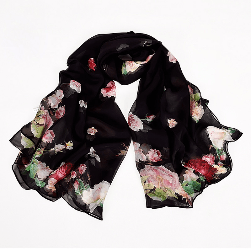 New Style Mulberry Silk Long Silk Scarf - MRSLM