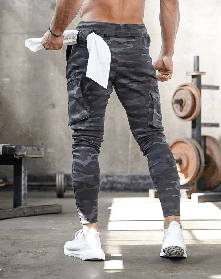 Sports Trousers Men'S Fitness Hanging Towel Trousers Running Training Feet Pants - MRSLM