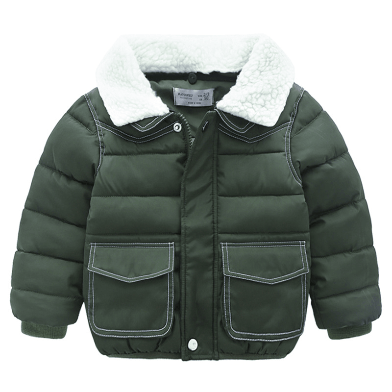 Simple Cotton Coat Baby Coat Baby Padded Coat - MRSLM