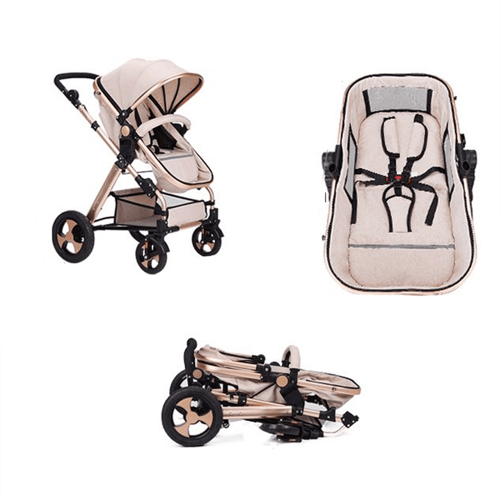 Folding Baby Stroller Lightweight Soft Travel Stroller Pushchair Max Load 25Kg - MRSLM