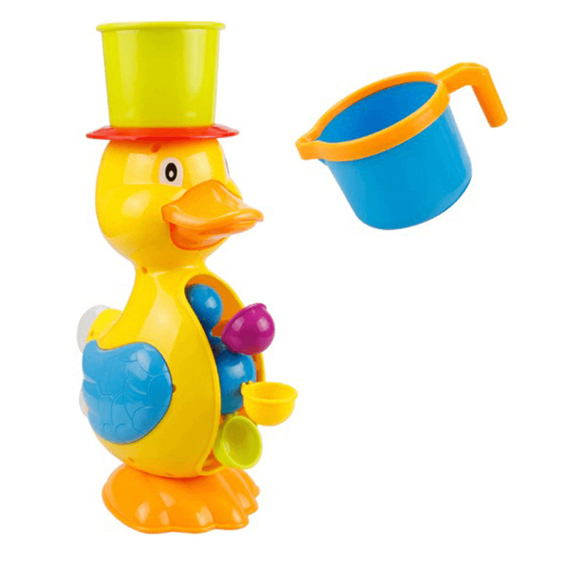 Children'S Bathroom Duck Playing in Water, Waterwheel and Spinning Toy - MRSLM