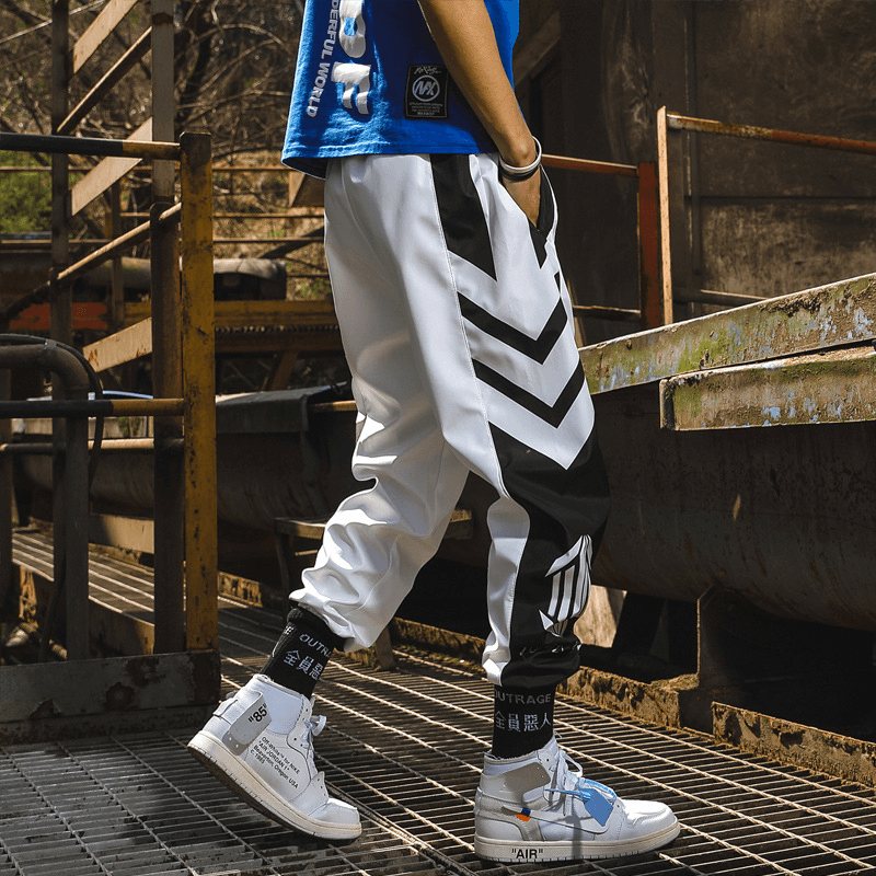 Falling Wide Leg Pants All-Match Harajuku Straight-Leg Sports Pants - MRSLM