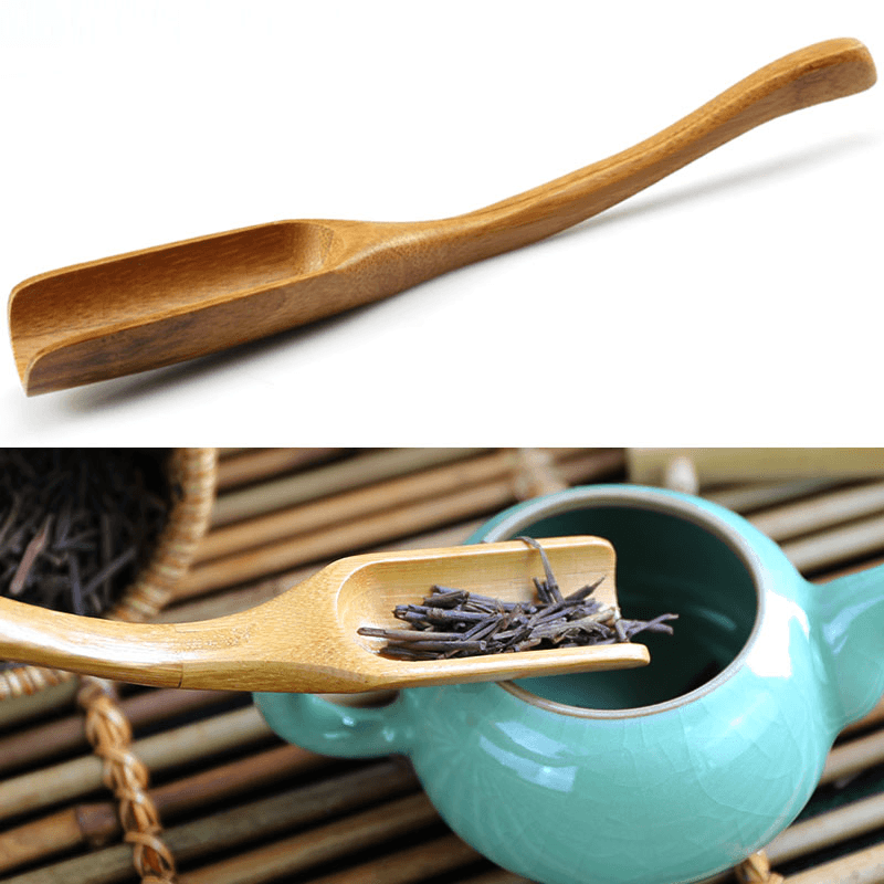 Bamboo Tea Spoon Curved Tea Spoon Tea Leaves Measurement Kungfu Tea Acessaries - MRSLM