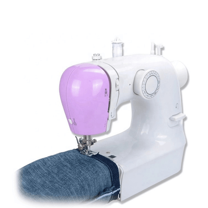 Mini Desktop Portable Electric Sewing Machine 12 Stitches Household DIY Clothes - MRSLM