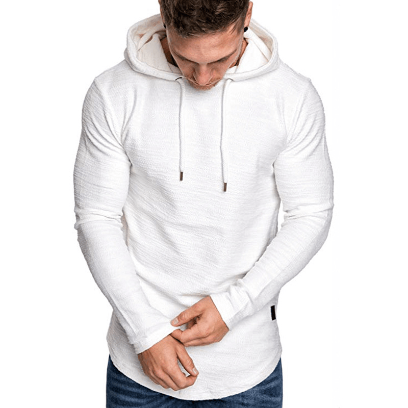 Men'S Hooded Sweater Long-Sleeved T-Shirt Men - MRSLM