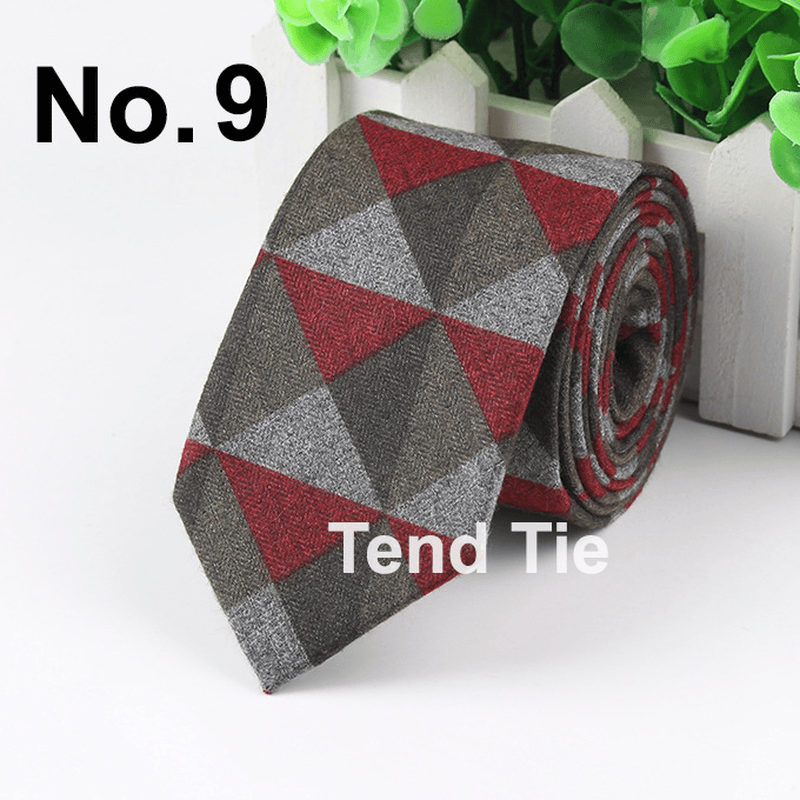 Men'S Tie New Ultra-Narrow Wool Elegant Atmosphere - MRSLM