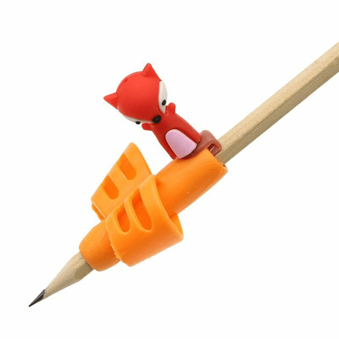 Two-Finger Grip Silicone Baby 3Pcs Learning Writing Tool Writing Pencil - MRSLM