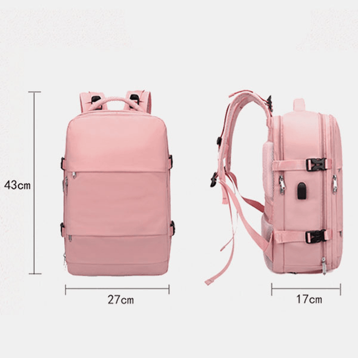 Women Nylon Multifunction Waterproof Casual Backpack - MRSLM