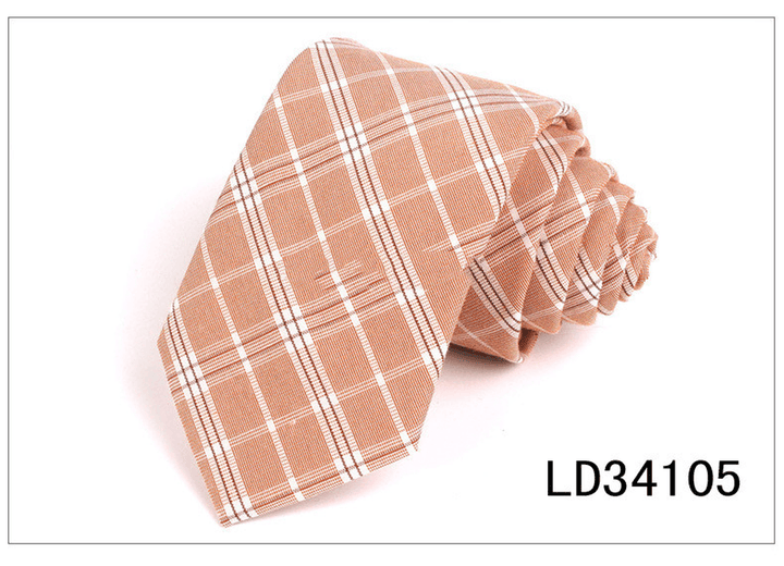 Plaid Series 7Cm Mens Suit Accessories - MRSLM