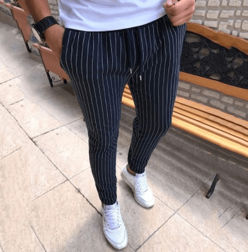 Wish Aliexpress Ebay Hot Sale Men'S Striped Casual Pants - MRSLM