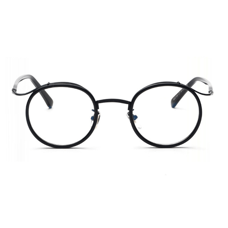 retro round flat mirror glasses, view 5 - MRSLM