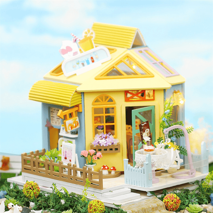 Iie Create K-061/K-062 Hand-Assembled Doll House Model Toys for Girlfriends and Children Decoration with Furniture and Dust Cover Indoor Toys - MRSLM