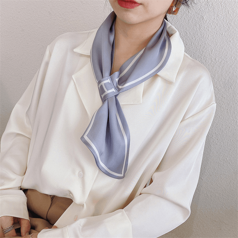 Temperament Scarf H Letter Stewardess Scarf - MRSLM