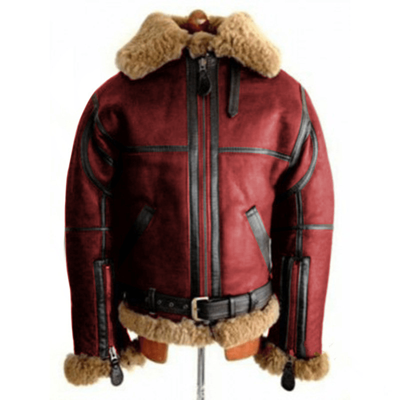 Leather Clothing Lambskin Fur Men'S Coat Jacket Men'S Leather Clothing - MRSLM