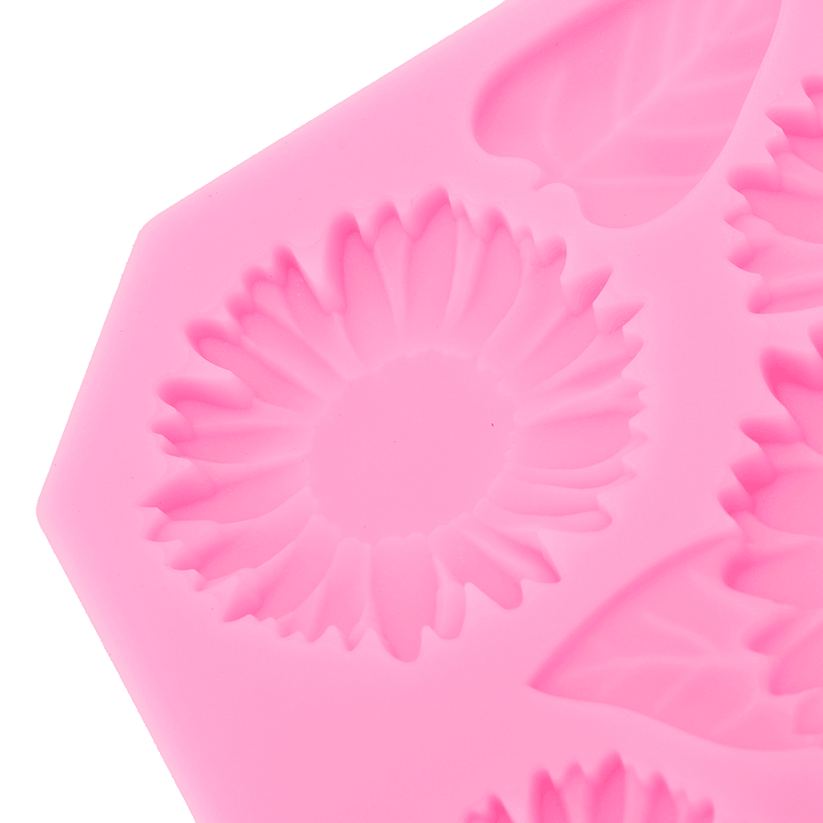 Food Grade Silicone Cake Mold DIY Chocalate Cookies Ice Tray Baking Tool Flowers and Leaves Shape - MRSLM