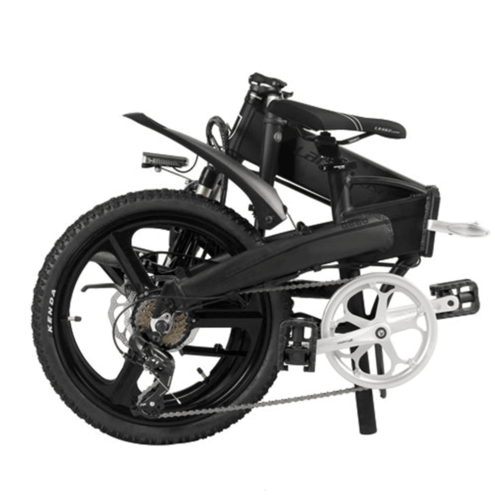 LANKELEISI G660 12.8Ah 48V 400W 20Inch Folding Moped Bicycle 100Km Mileage Max Load 120Kg with EU Plug - MRSLM