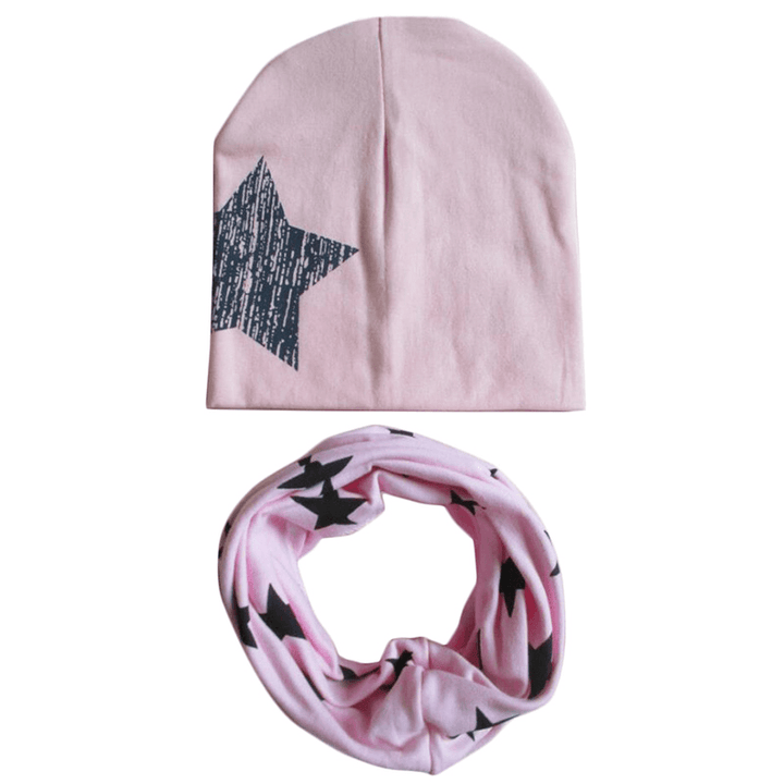 Winter Autumn Baby Boy Girl Hat Scarf Set Newborn Baby Bonnet Soft Cotton Warm Cap Kids Children Beanie Casquette Enfant - MRSLM