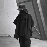 Black cloak windbreaker jacket, view 5 - MRSLM