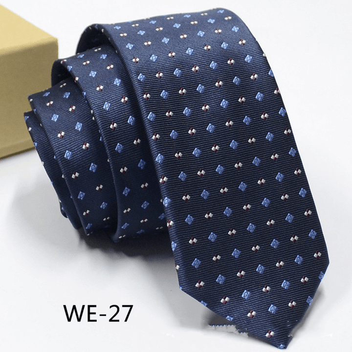 6CM Trendy Men'S 1960 Needle Fine Made Nano Waterproof Tie - MRSLM